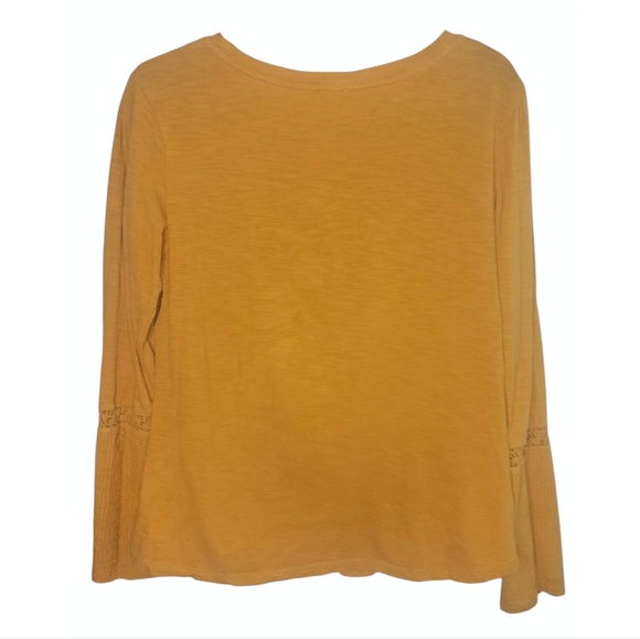 Anthropologie Eze Sur Mer Gold Piana Eyelet Top - Picture 4 of 7